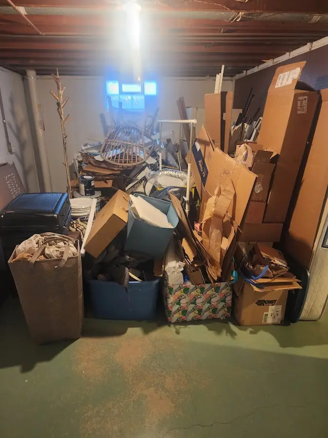 Roll-off dumpster container at job site for Concrete Dumpster Rental in Batesville